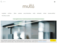 Tablet Screenshot of miutto.com